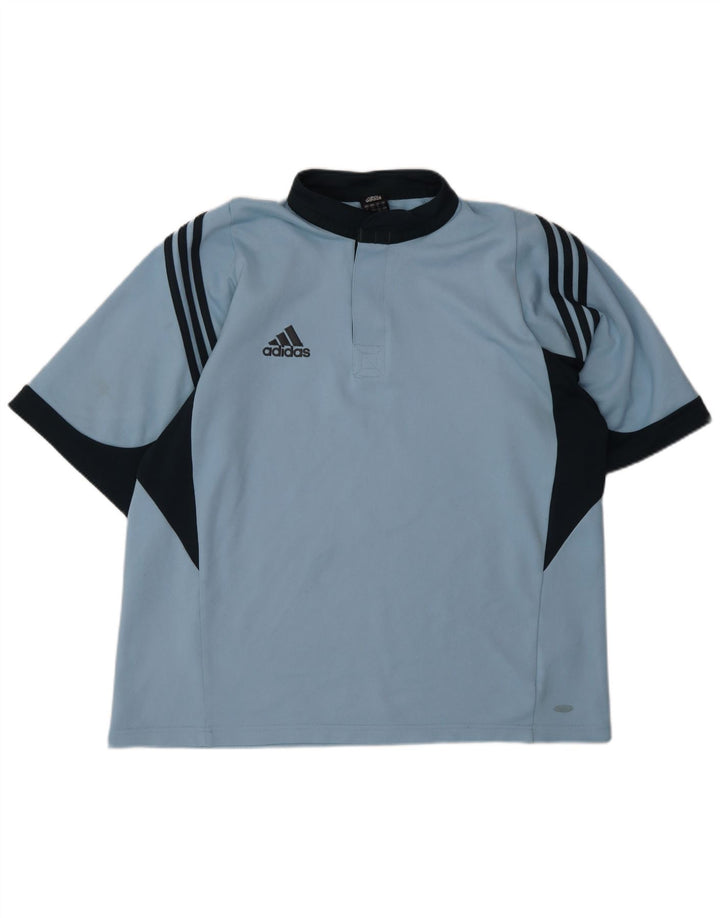 Adidas muška polo majica velika plava poliesterska boja