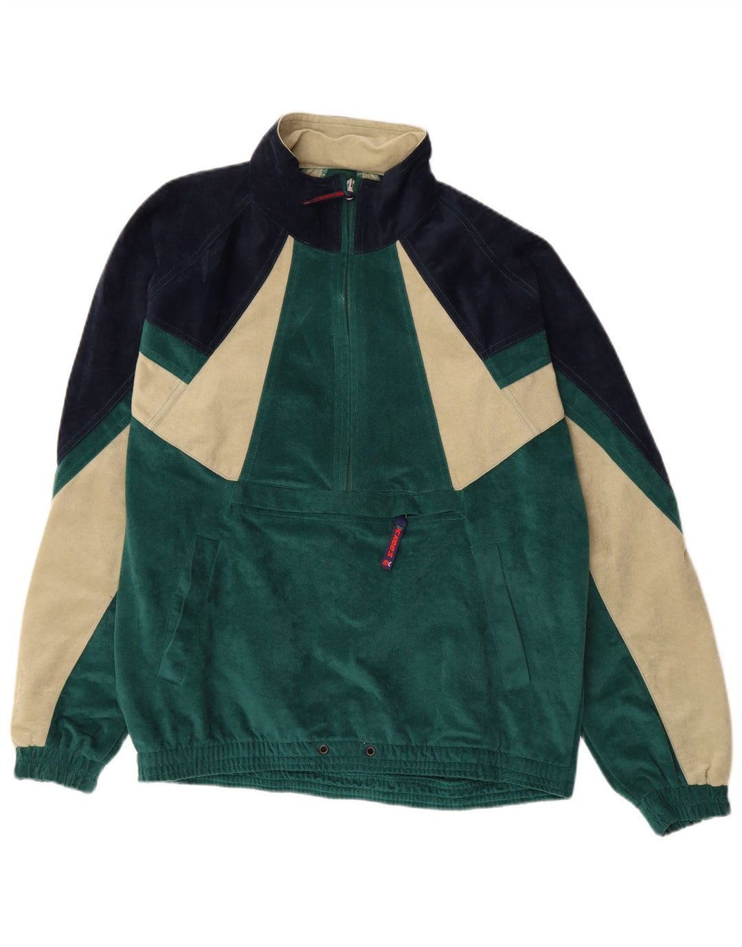 MC KEE'S Muška puna trenirka od velura, poliester srednje zelene boje