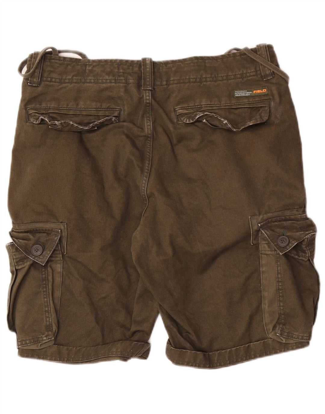 Superdry muške kargo kratke hlače W32, srednji kaki pamuk