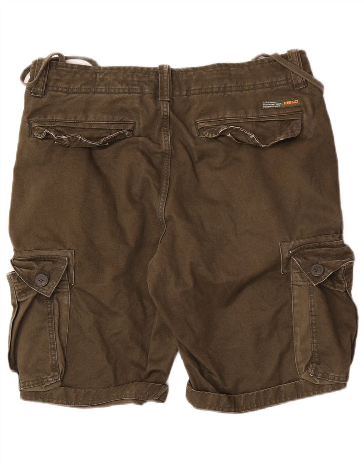 Superdry muške kargo kratke hlače W32, srednji kaki pamuk