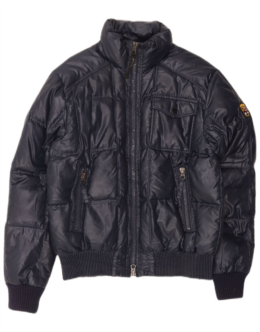 Marina Militare muška podstavljena jakna UK 40 veliki tamnoplavi poliester