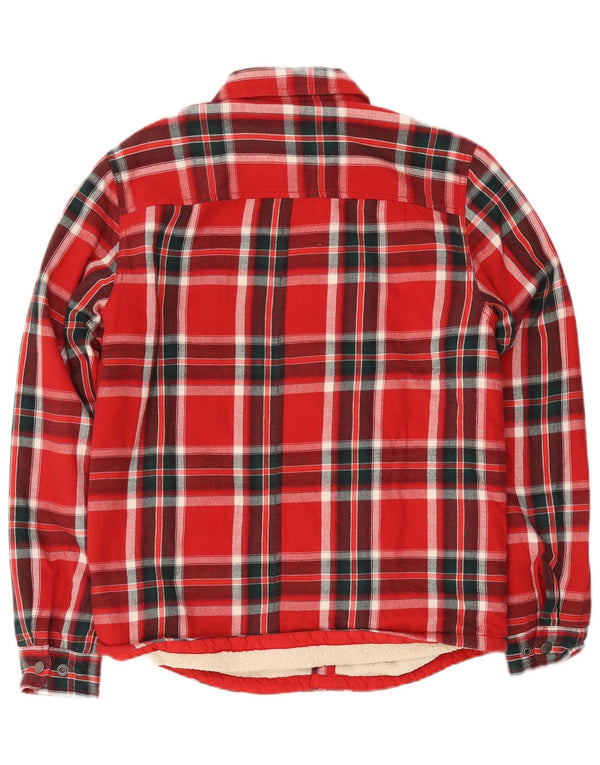 The North Face muška flanelska košulja Lumberjack Mala crvena karirana pamuk