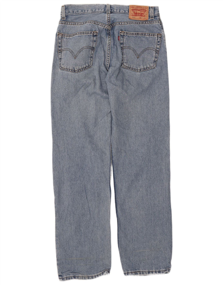 LEVI'S Mens 505 Regular Fit Straight Jeans W34 L34 Plava
