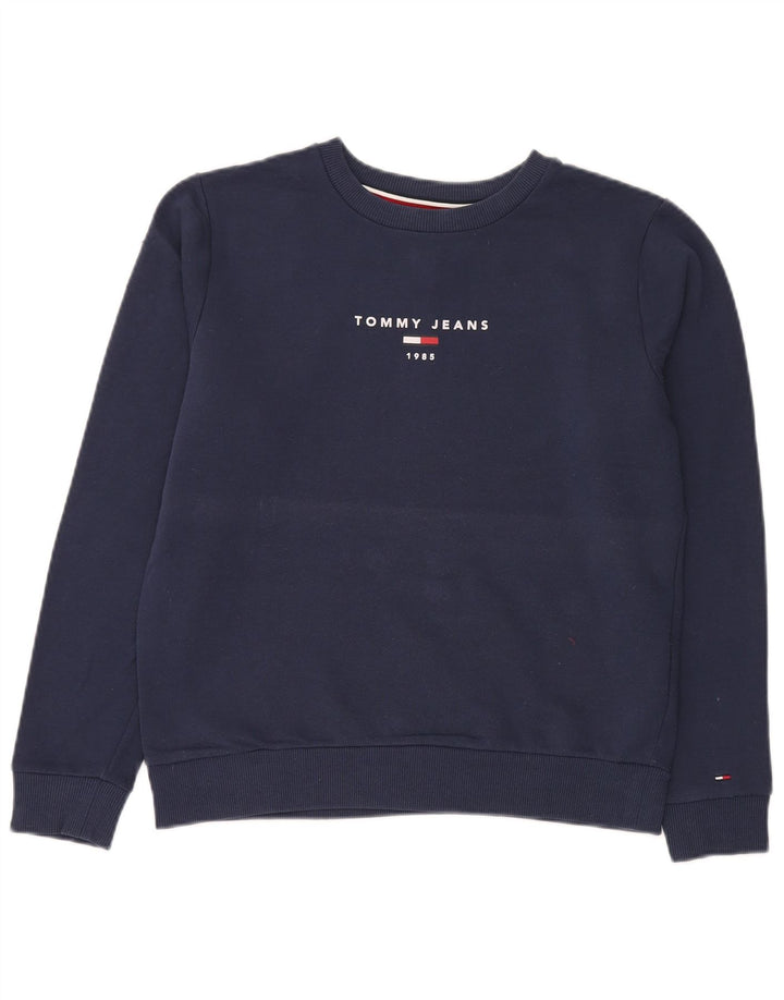 Tommy Hilfiger Ženski džemper s grafičkim motivima UK 14 srednje tamnoplava