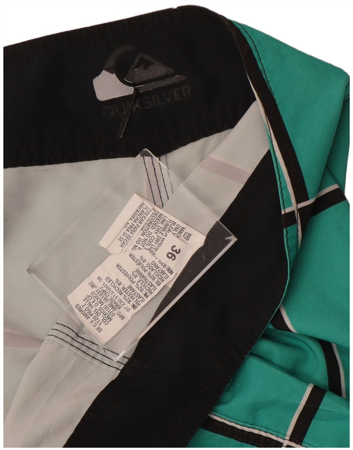 Quiksilver muške kratke hlače za plivanje, veliki plavi karirani poliester