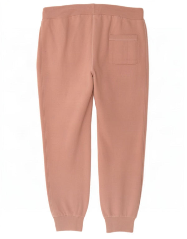 Superdry ženska trenirka hlače Joggers UK 16 Veliki ružičasti pamuk