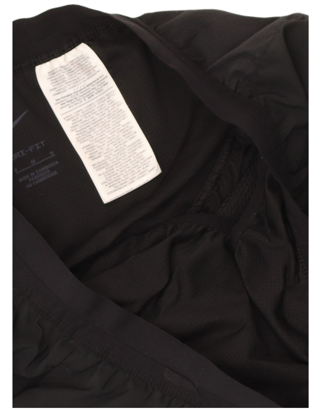 Nike muške Dri Fit sportske kratke hlače srednje crne boje od poliestera