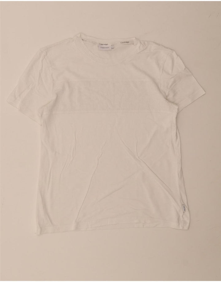 Velika bijela muška majica s grafičkim motivima Calvin Klein