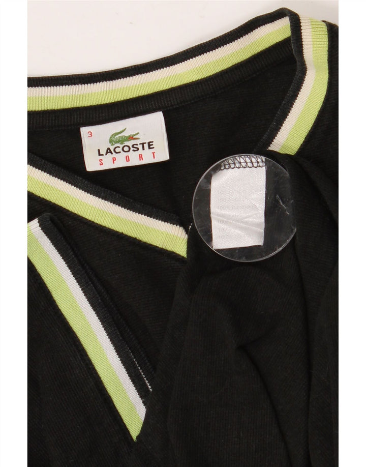 LACOSTE Muška majica kratkih rukava, mala, crna pamučna veličina 3