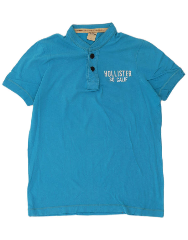 Hollister muška polo majica Large Blue Cotton