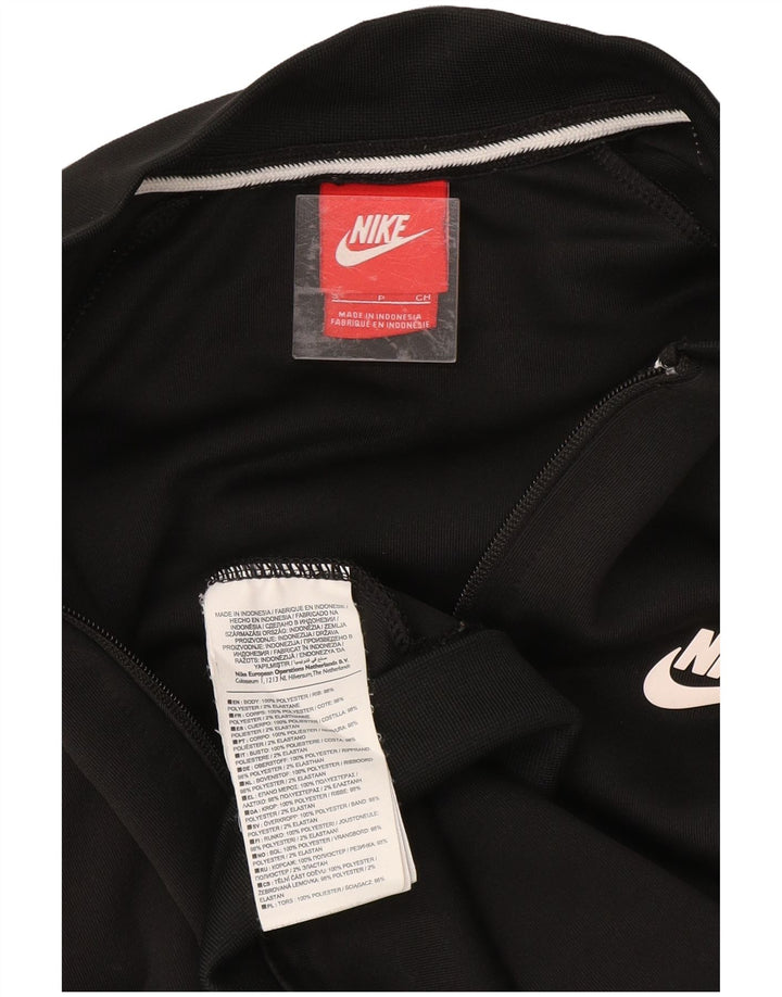 NIKE ženska gornja jakna prevelike trenirke UK 10 Small Black Colourblock