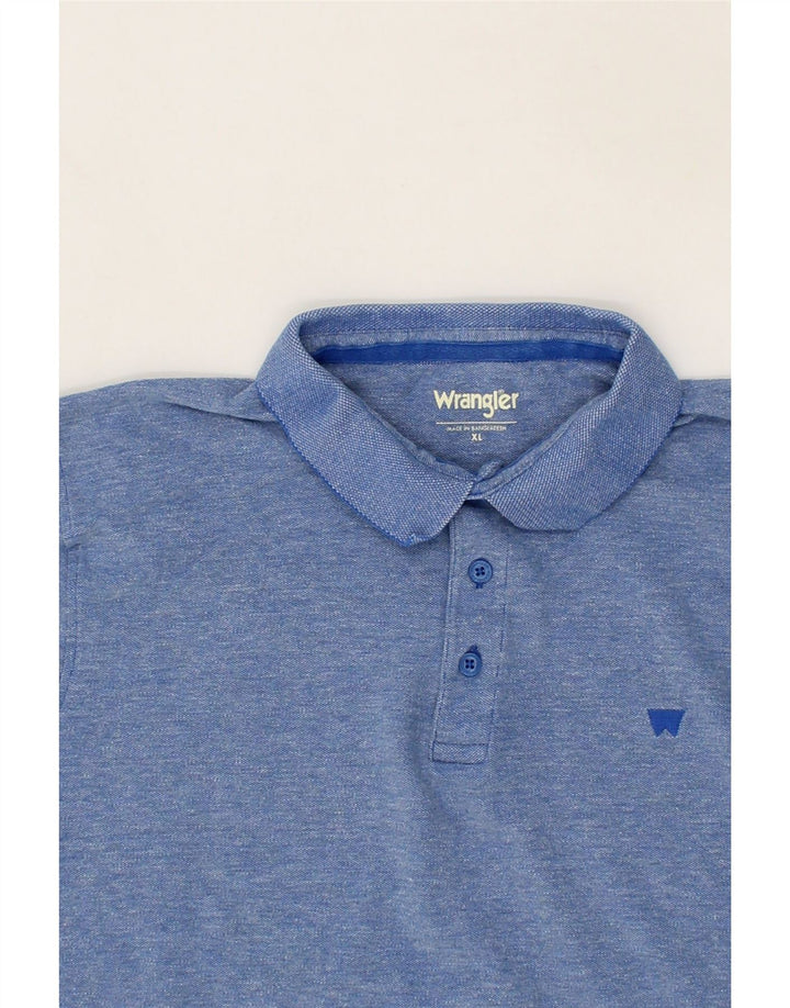 WRANGLER Mens Polo Shirt XL Blue Cotton Vintage Wrangler and Second-Hand Wrangler from Messina Hembry 