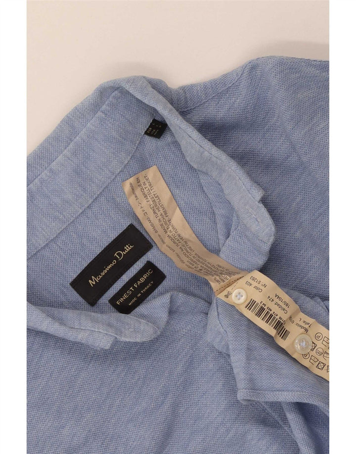 Massimo Dutti muška košulja velika plava pamuk