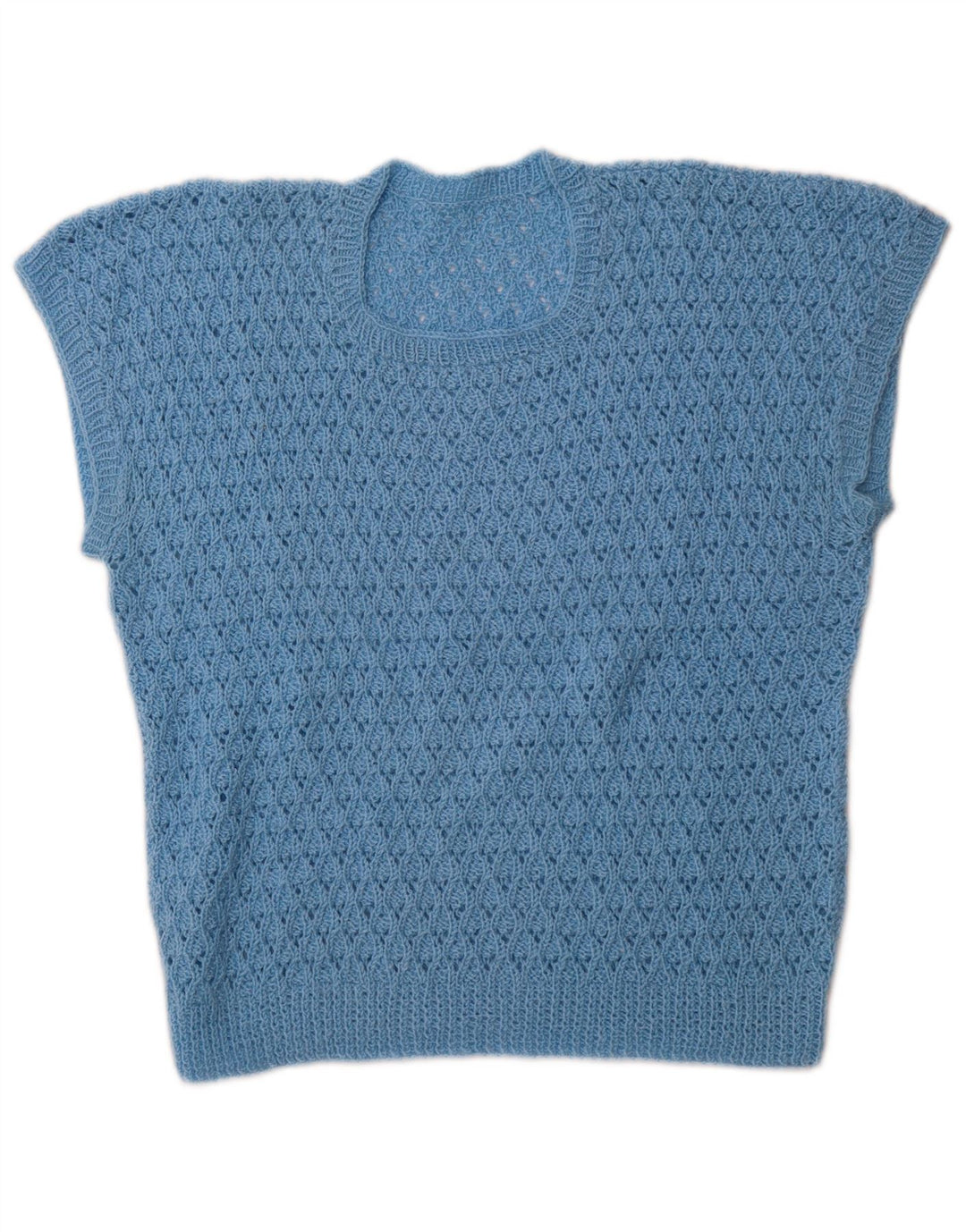 VINTAGE ženska majica bez rukava UK 14 srednje plava