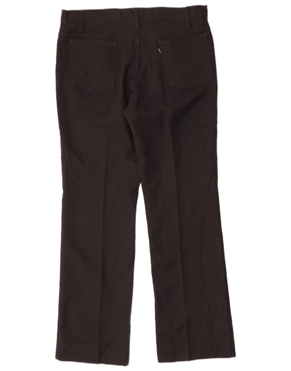 LEVI'S muške ravne ležerne hlače W35 L32 crni poliester