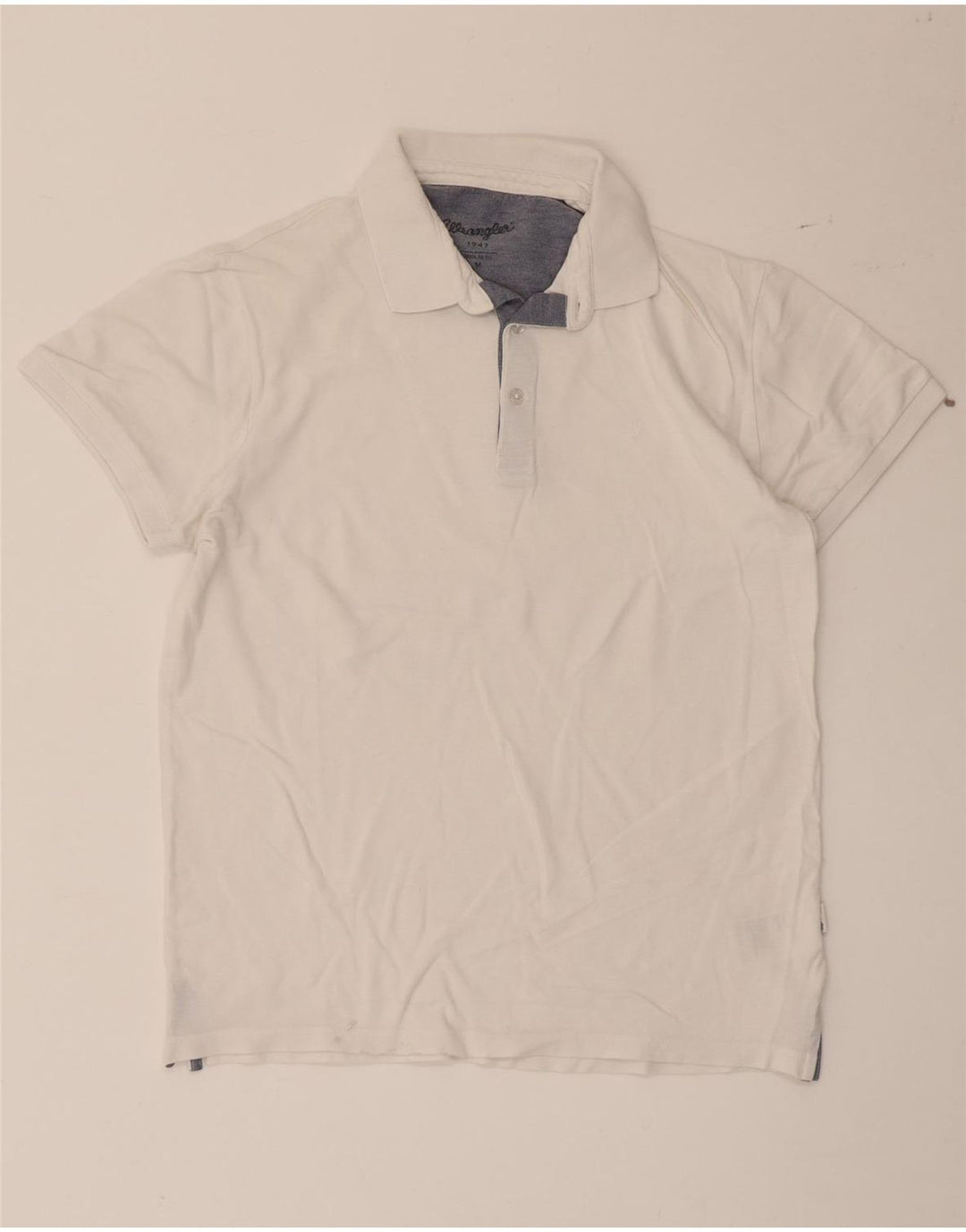 WRANGLER Muška polo majica standardnog kroja Srednje bijeli pamuk
