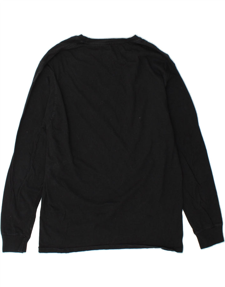 CHAMPION Mens Graphic Top Long Sleeve Medium Black Cotton Vintage Champion and Second-Hand Champion from Messina Hembry 
