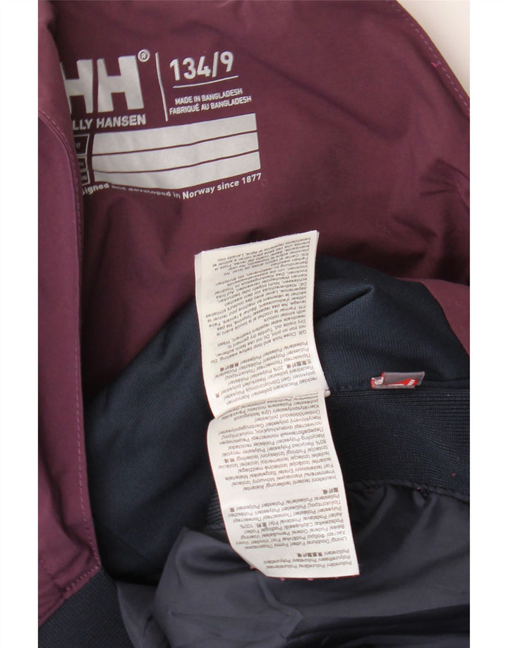 Helly Hansen skijaške hlače za djevojčice 8-9 godina ljubičaste poliesterske boje