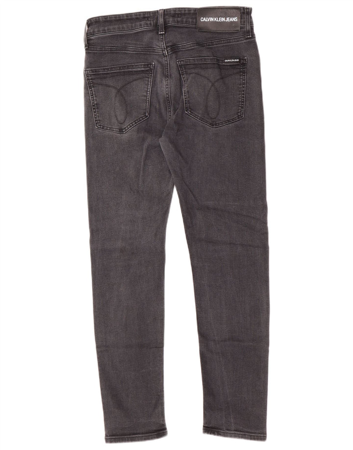 Calvin Klein Muške uske traperice W32 L27 Sivi pamuk