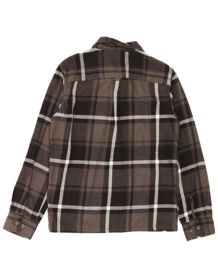 Jack & Jones muška flanelska košulja mala siva karirana pamuk