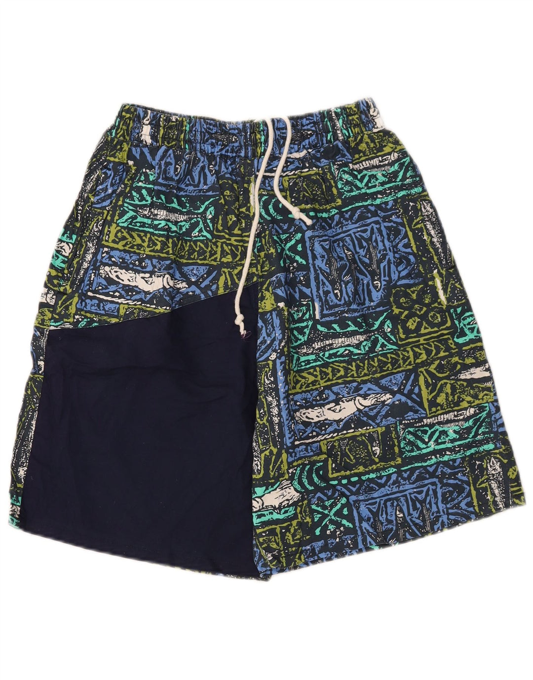 VINTAGE Boys Abstract Pattern Sport Shorts 13-14 Years XL  Multicoloured