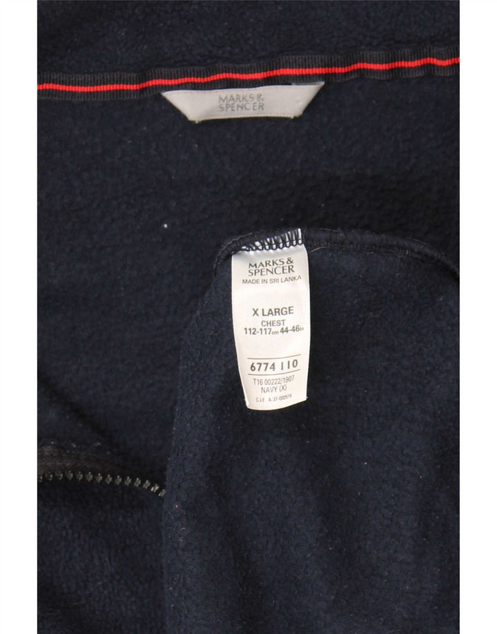 Marks & Spencer muška jakna od flisa UK 42 XL mornarsko plava poliester