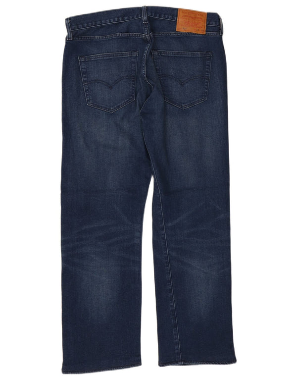 LEVI'S muške 501 ravne traperice W34 L30 plavi pamuk