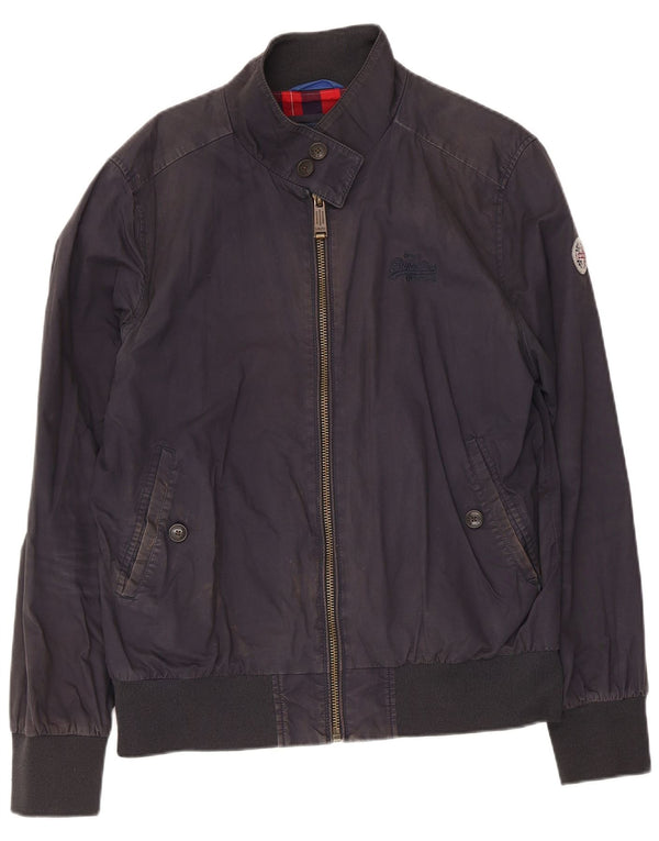 Superdry muška bomber jakna UK 42 XL tamnoplavi pamuk