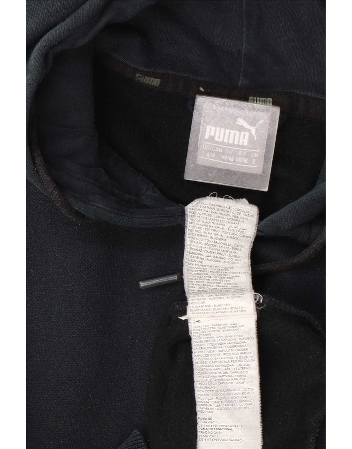 Puma muški pulover s kapuljačom na patentni zatvarač mali tamnoplavi pamuk