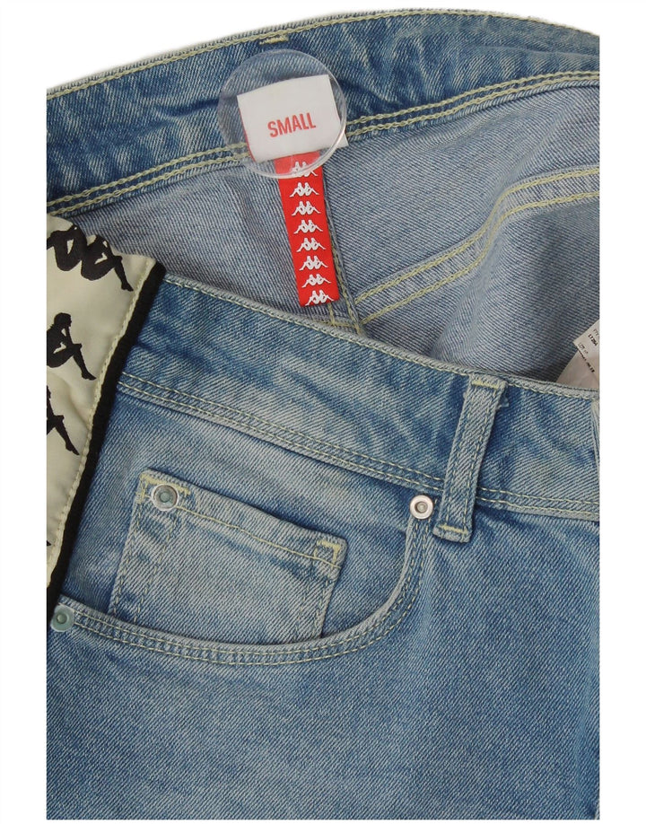 Kappa Ženske Graphic Denim Kratke Hlače Male W27 Plavi Colourblock Pamuk