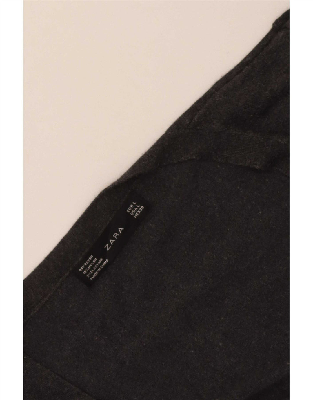 Zara ženski kardigan pulover UK 14 Large Grey Rayon