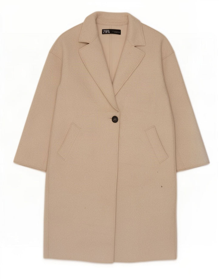 Zara ženski preveliki kaput UK 10 Small Beige