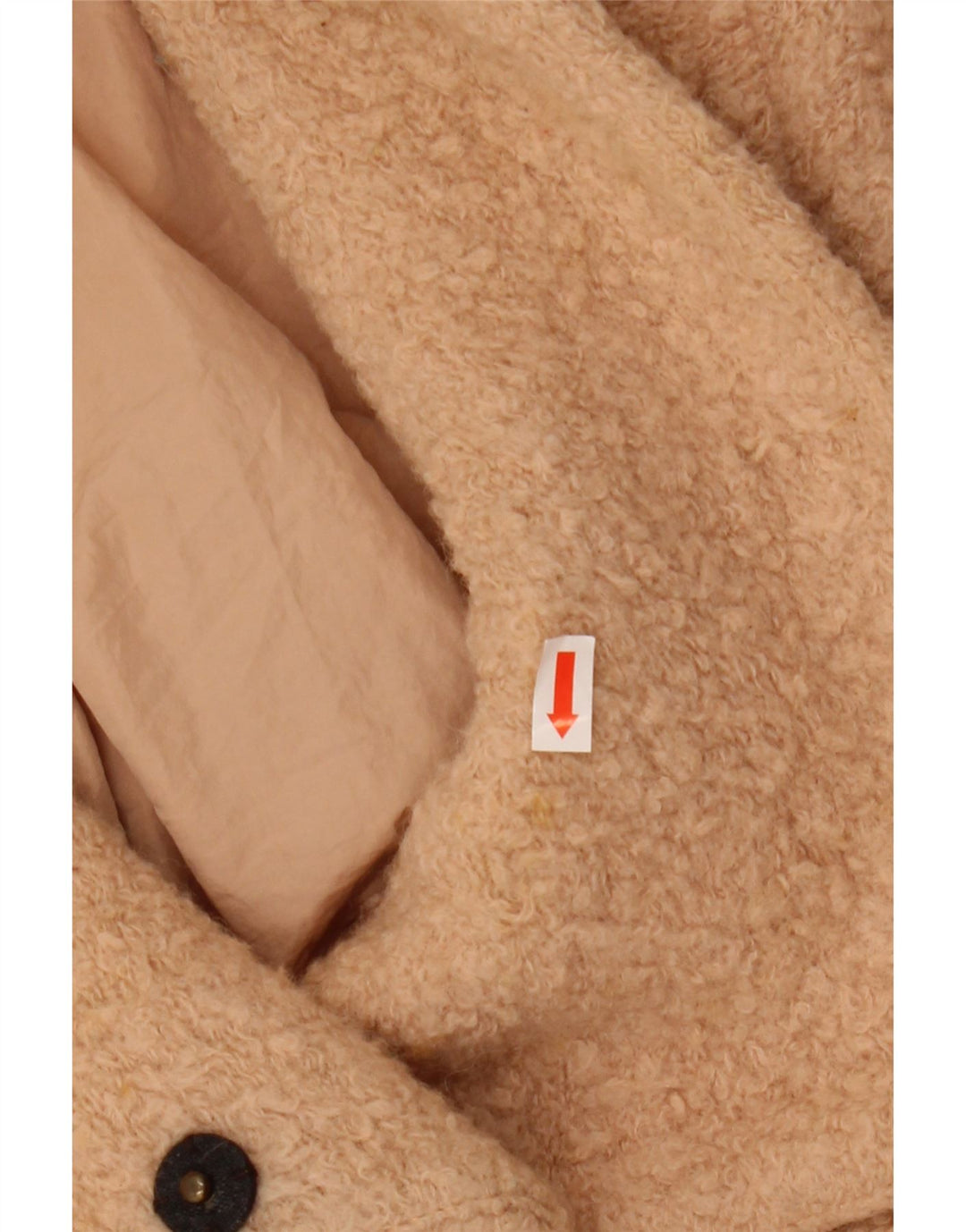 ZARA ženski kaput Trafaluc s dvostrukim kopčanjem UK 14 srednje bež boje