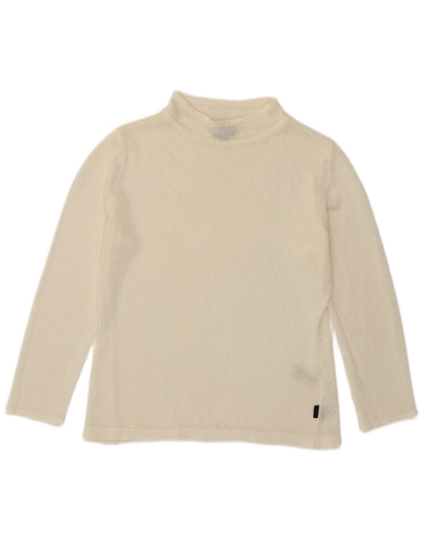 Guess Ženski džemper s 3/4 rukavima s kornjačastim izrezom UK 14 Large Off White