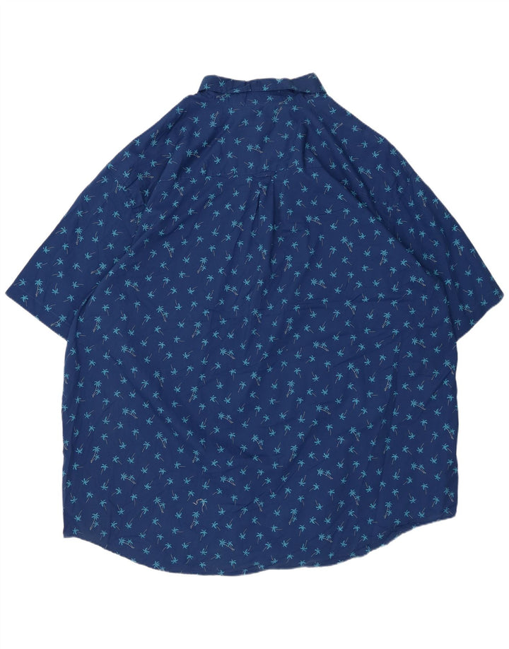 IZOD muška košulja kratkih rukava 3XL plavi pamuk s cvjetnim uzorkom