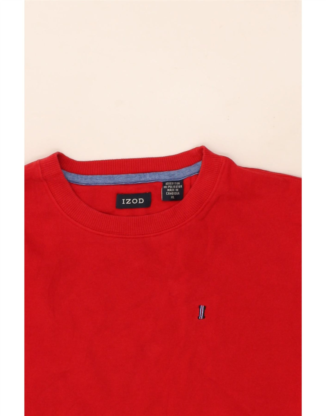 IZOD Mens Sweatshirt Jumper XL Red Cotton Vintage Izod and Second-Hand Izod from Messina Hembry 