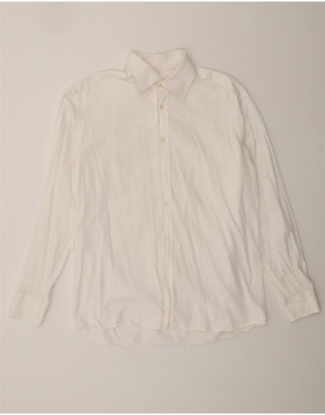 ROCCOBAROCCO Mens Shirt Size 16 41 Large White Vintage Roccobarocco and Second-Hand Roccobarocco from Messina Hembry 