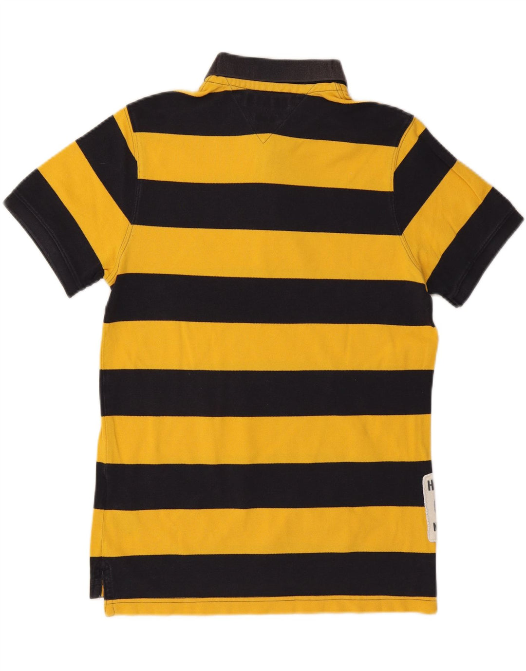 TOMMY HILFIGER Muška uska polo majica s velikim žutim prugama