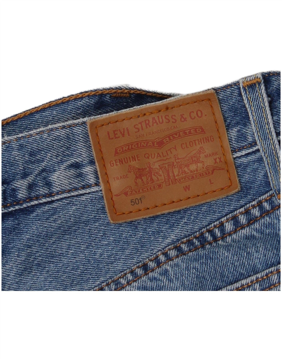 Levi's ženske 501 ravne traperice W26 L29 plave