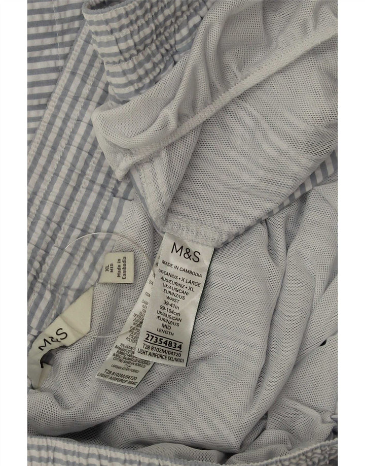 Marks & Spencer muške kratke hlače za kupanje XL poliester s plavim prugama