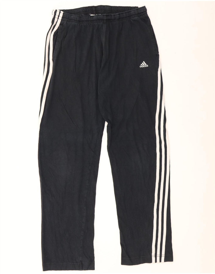 Adidas muške trenirke XL crne pamučne stripove