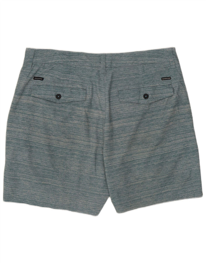 Quiksilver muške chino kratke hlače W33 srednje zelene pruge
