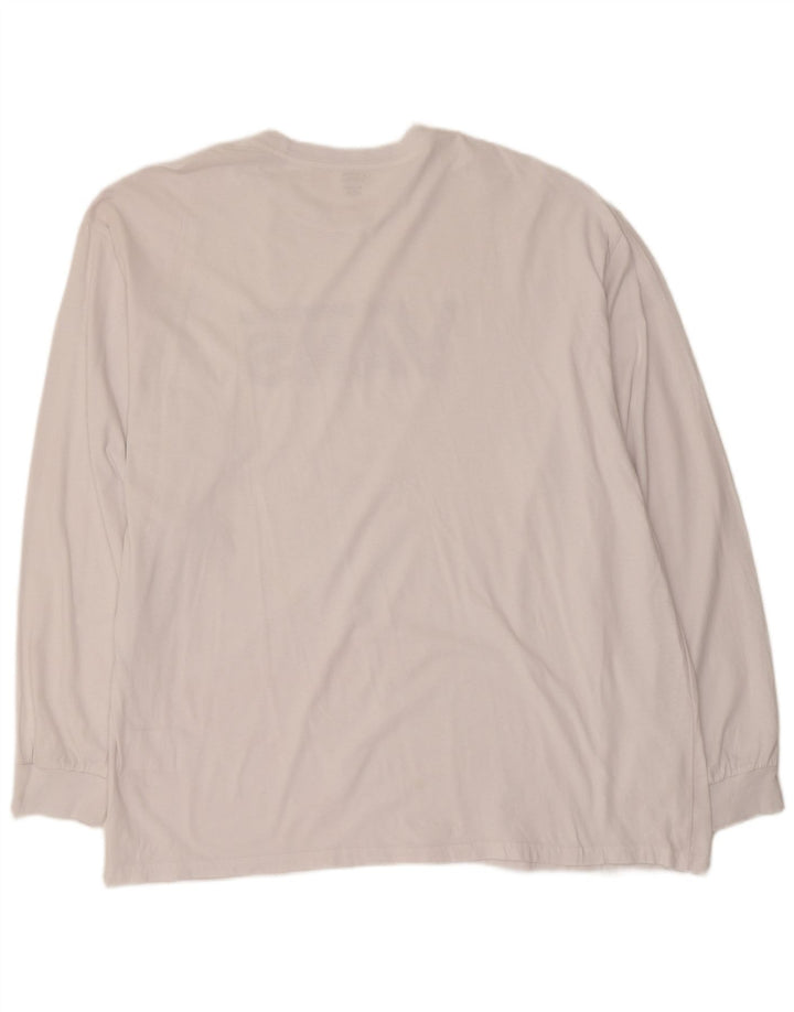 Vans muška majica dugih rukava s grafikama 2XL bijeli pamuk