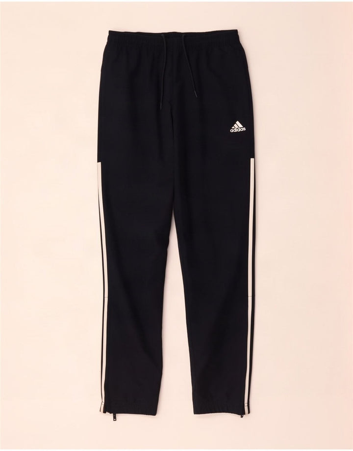 Adidas muške trenirke srednje crne poliesterske hlače