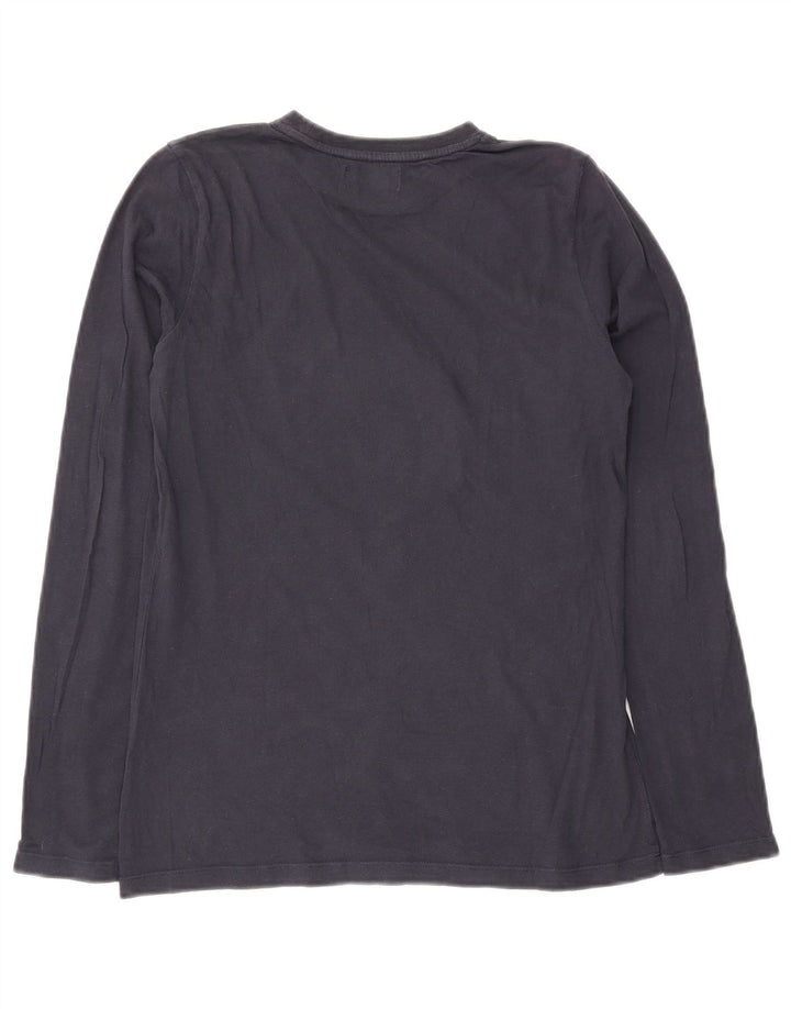 MOSCHINO Boys Graphic Top Long Sleeve 13-14 Years Navy Blue