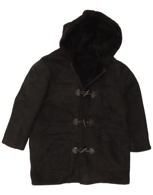 Vintage ženski jakni kaput s kapuljačom UK 16 Large Black