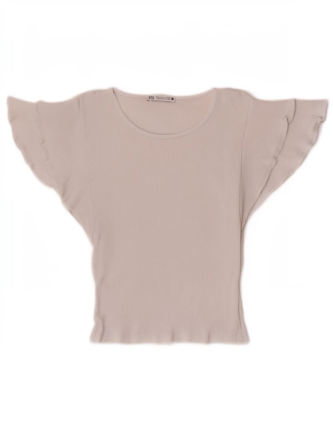 Zara ženska šišmiš bluza šišmiša Top UK 8 Mali bijeli pamuk