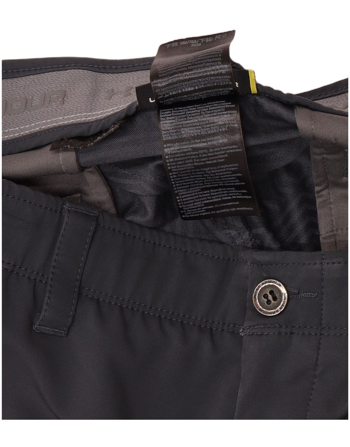 Under Armour muške obične chino hlače W34 L34 sivi poliester