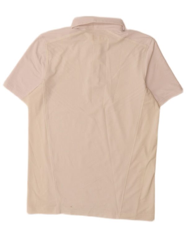 UNDER ARMOUR Mens Polo Shirt Medium Pink Colourblock