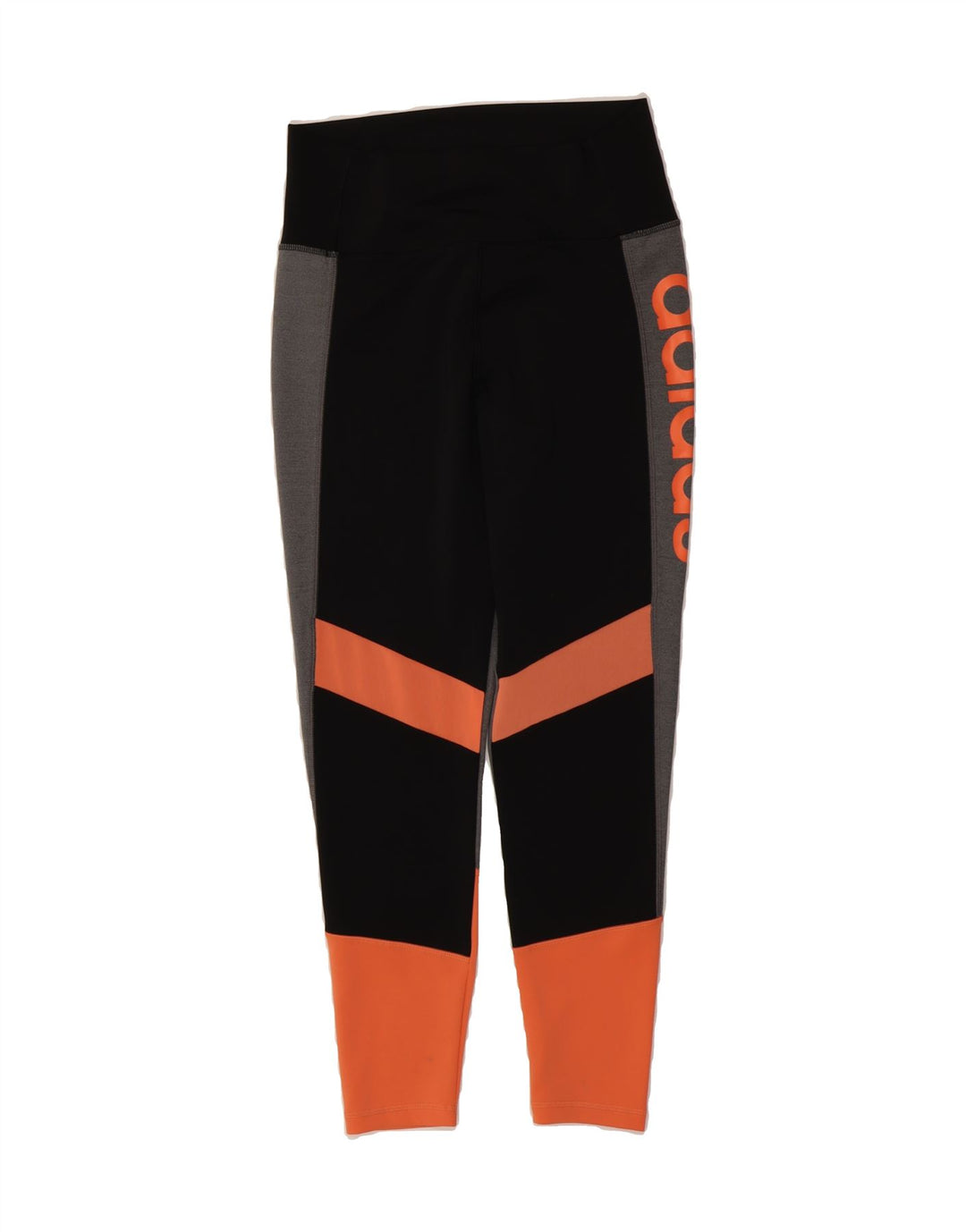 ADIDAS Womens Climalite Leggings UK 12/14 Medium  Black Colourblock Vintage Adidas and Second-Hand Adidas from Messina Hembry 